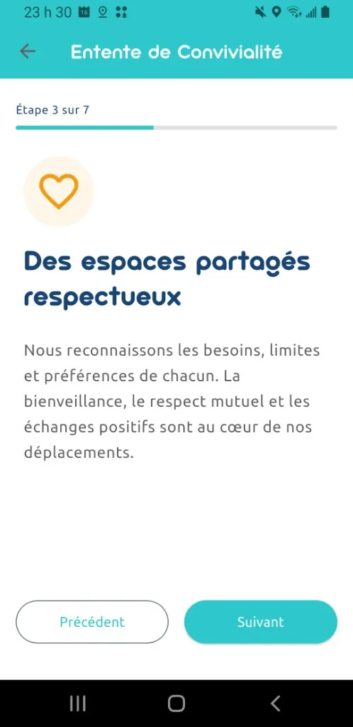 Screen: respectful shared spaces