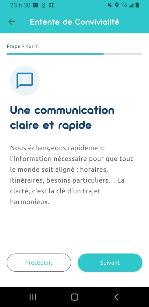 Screen: clear and fast communication
